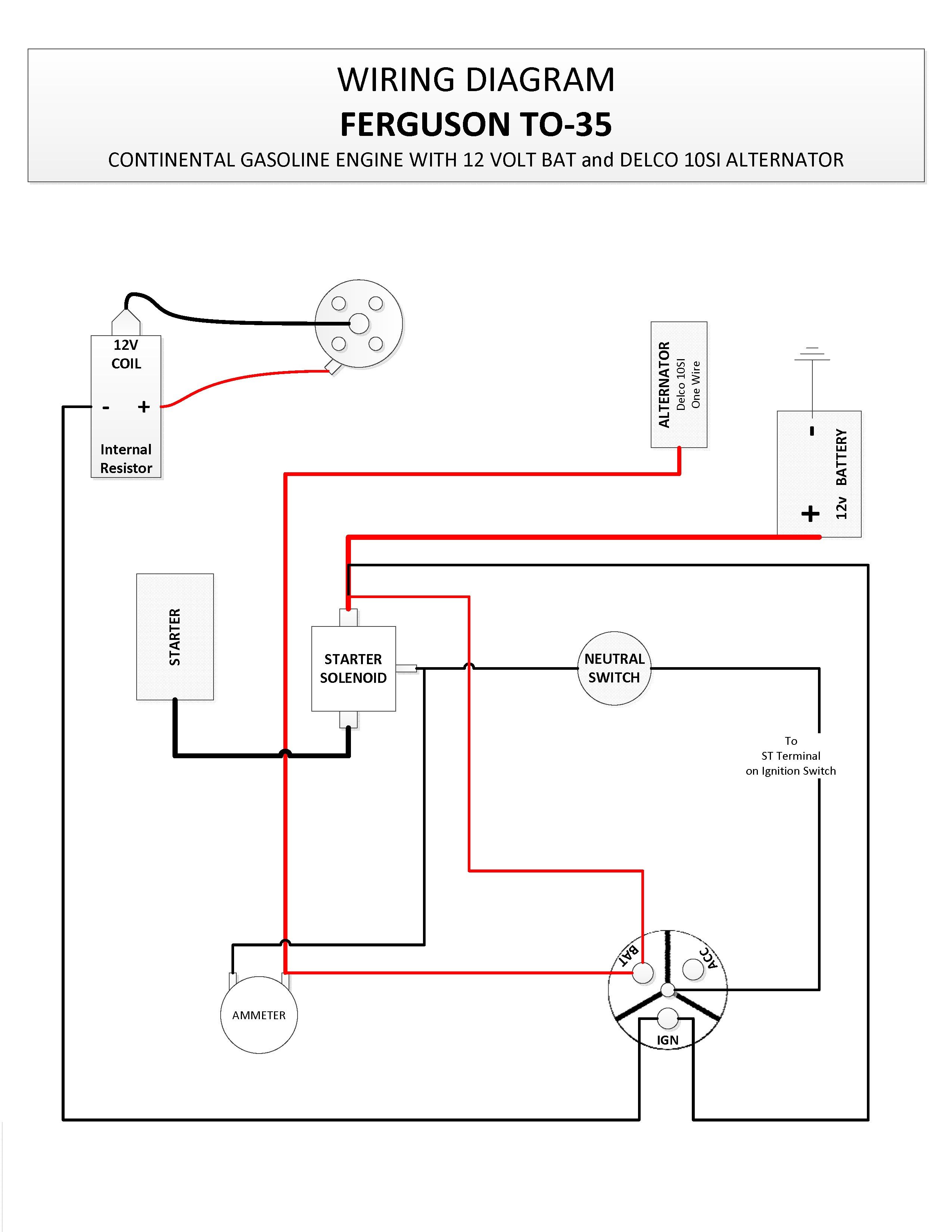 8N 12 Volt Conversion Wiring Diagram 1 Wire - Wiring Diagram Explained - 12 Volt Alternator Wiring Diagram