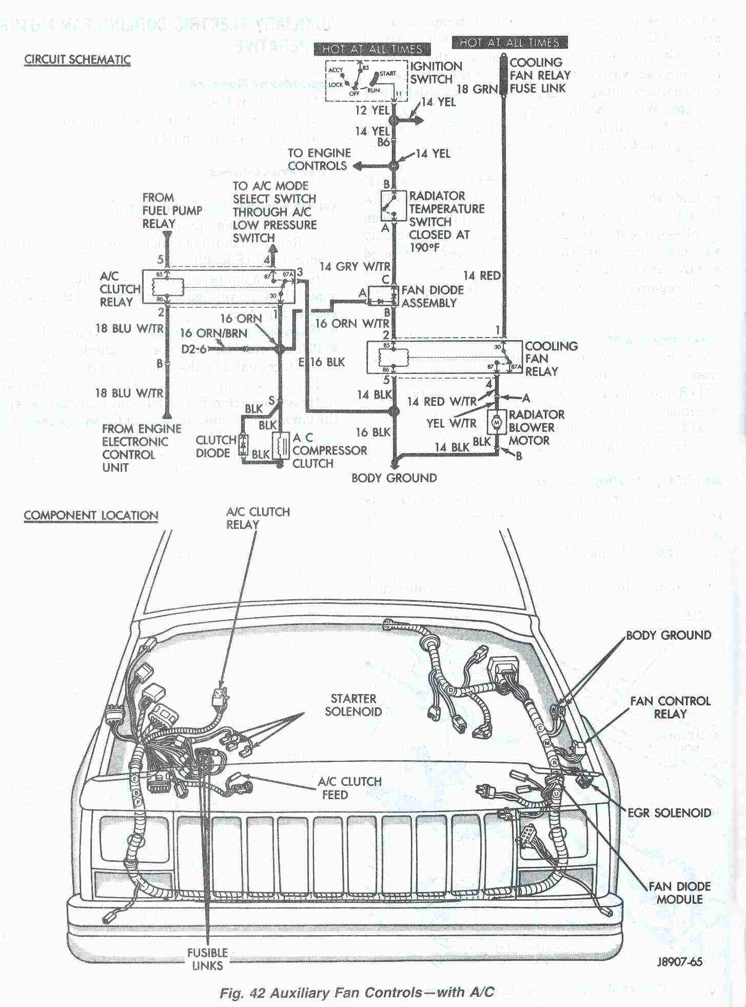 98 Grand Cherokee Cooling Fan Wiring Diagram - Wiring Diagram Explained - Cooling Fan Relay Wiring Diagram