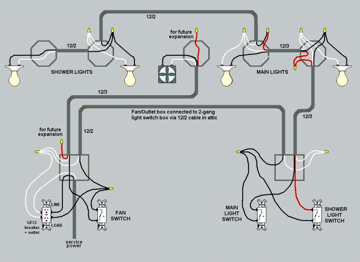 Lighting Wiring Diagrams Radial Circuit Light Wiring Diagram DIY 