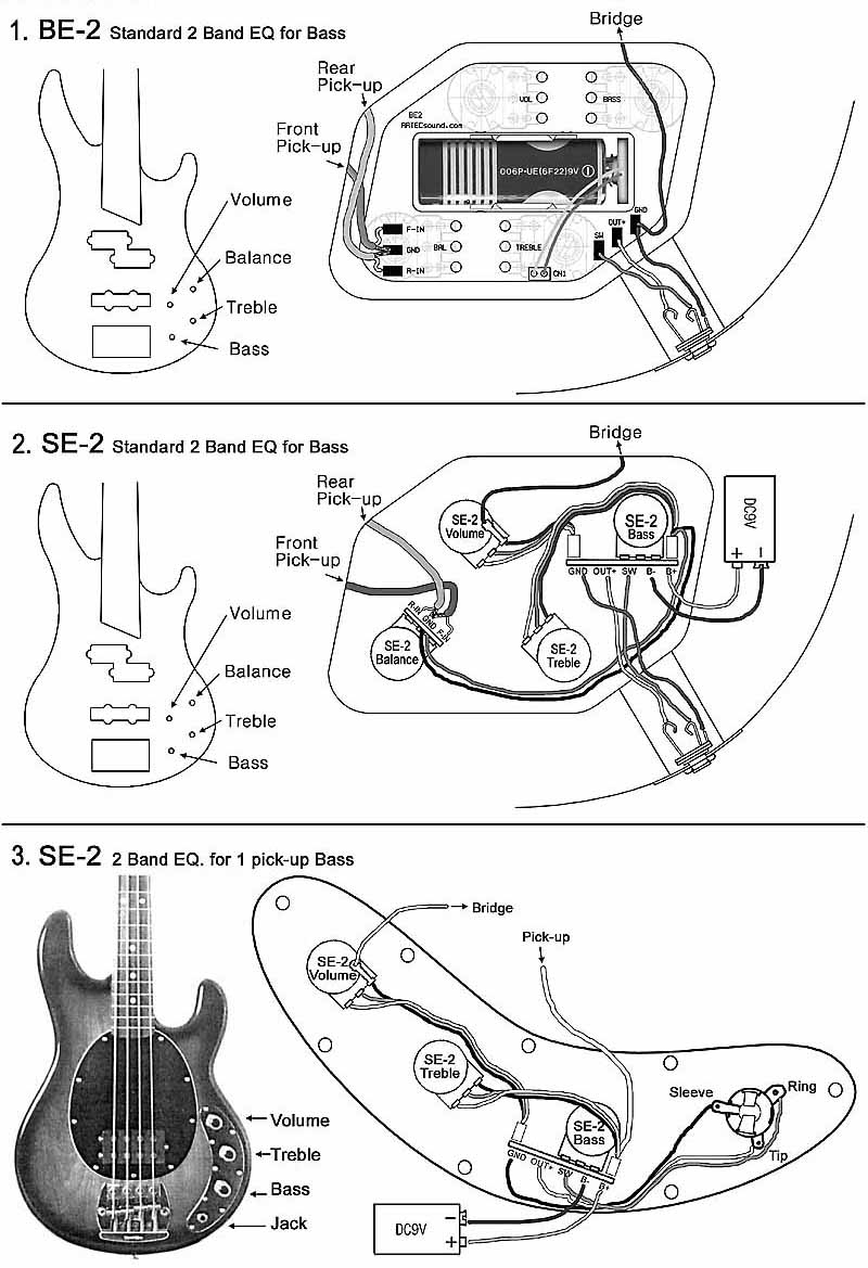 Bass Guitar Wiring Diagram | Cadician's Blog