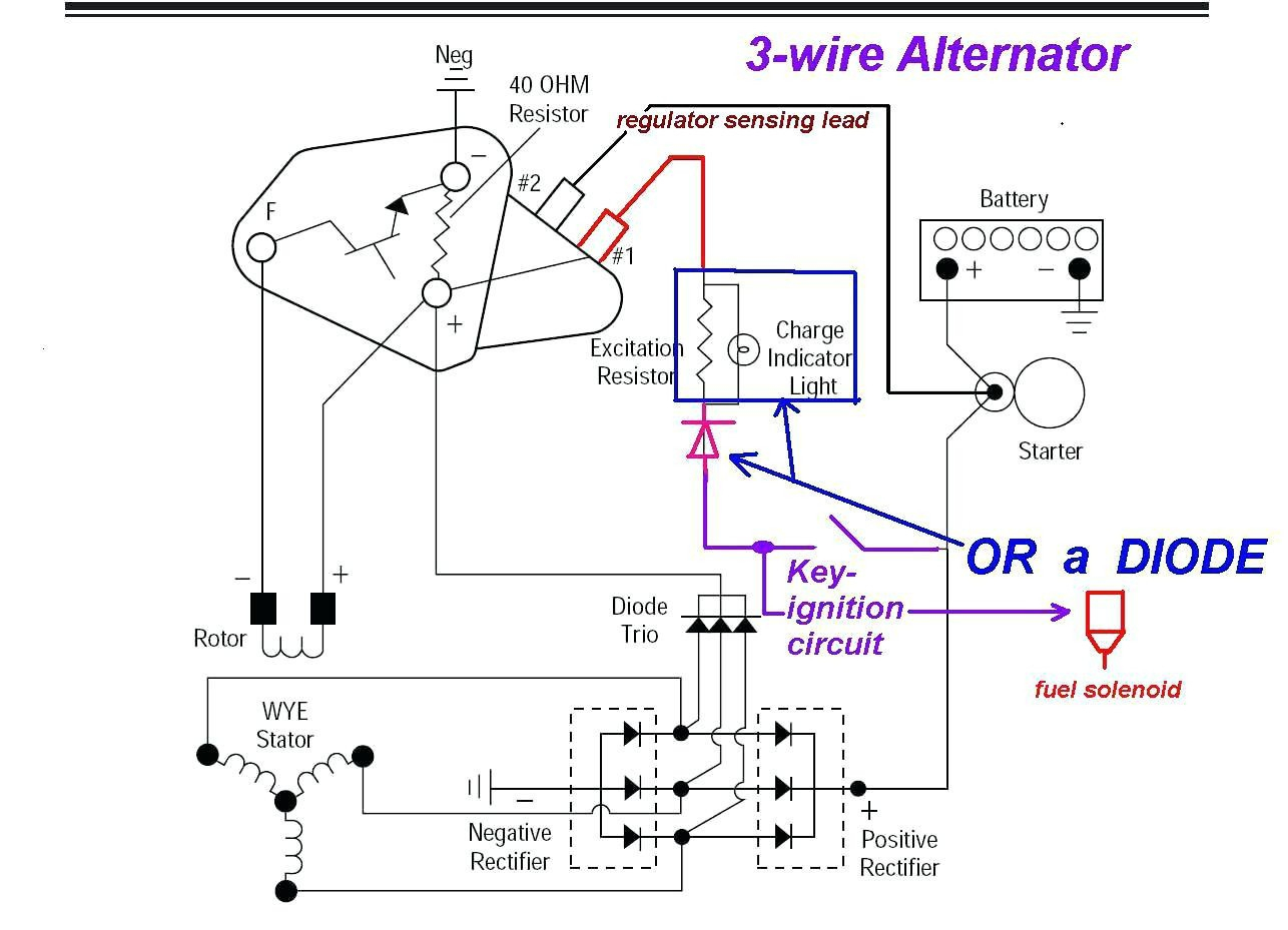 Acdelco 3 Wire Gm Alternator Wiring | Wiring Diagram - Delco Alternator Wiring Diagram