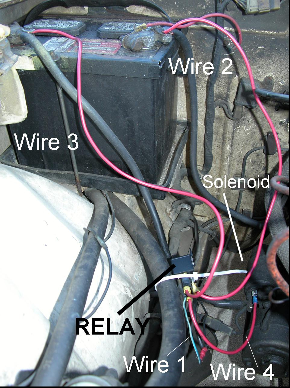 Addition Of A Relay To A 240Z Starter System - Starter Relay Wiring Diagram