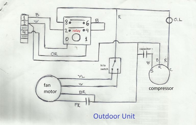 Capacitor Compressor Wiring Diagram Single Phase