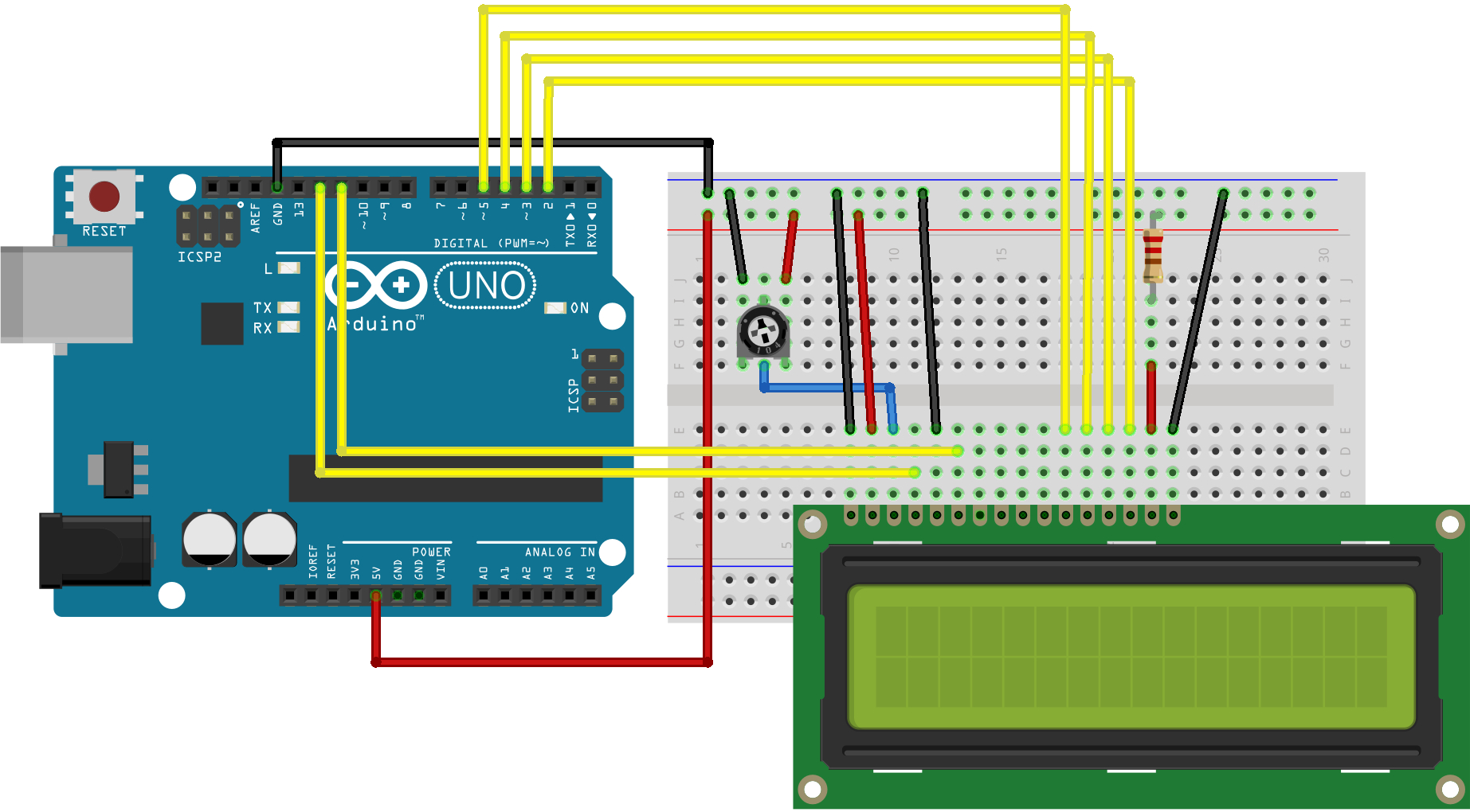 Arduino - Helloworld - Arduino Wiring Diagram