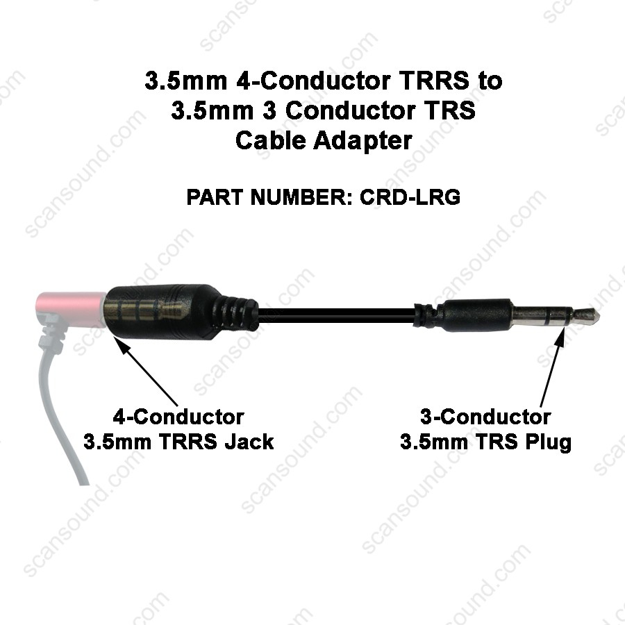 Audio Adapter 3.5Mm 4-Cond Female Jack With Cord Going To 3.5Mm 3 - 3.5 Mm Female Jack Wiring Diagram