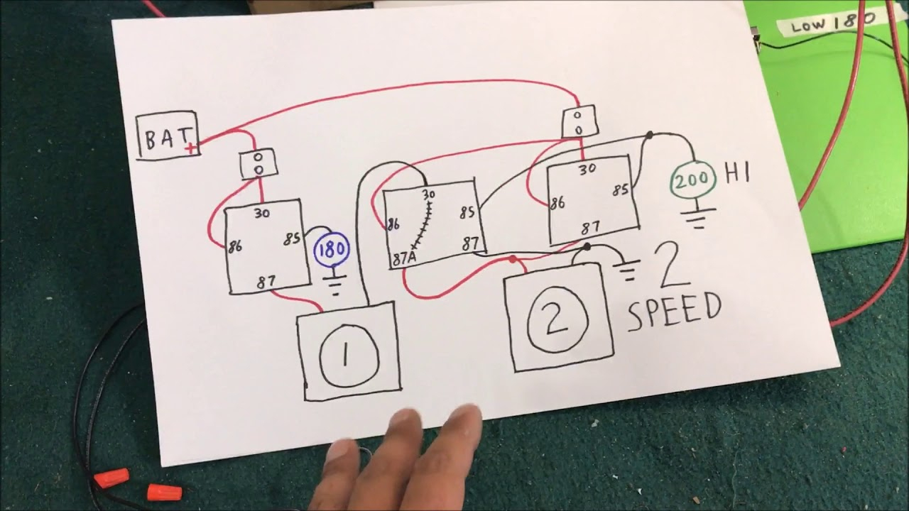 2- Speed Electric Cooling Fan Wiring Diagram - Youtube - Electric
