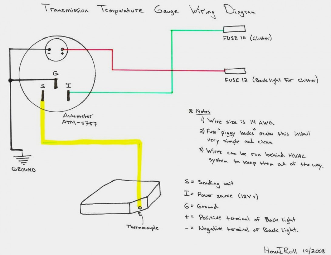 Auto Meter Fuel Gauge Wiring Diagram | Manual E-Books - Autometer Gauge Wiring Diagram