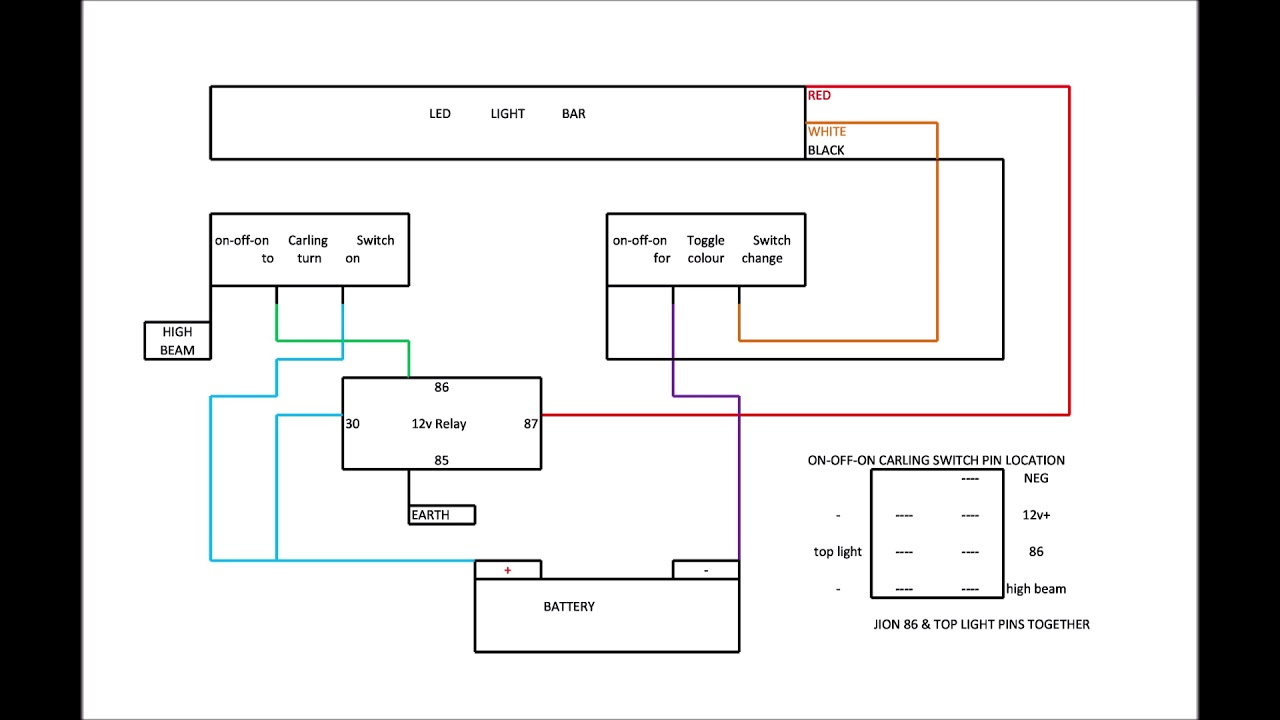 Autofeel Led Light Bar Wiring Diagram - Youtube - Led Light Bar Wiring Diagram