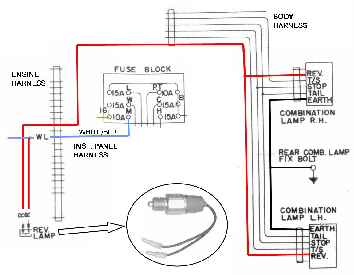 Reverse Light Wiring Diagram - Cadician's Blog