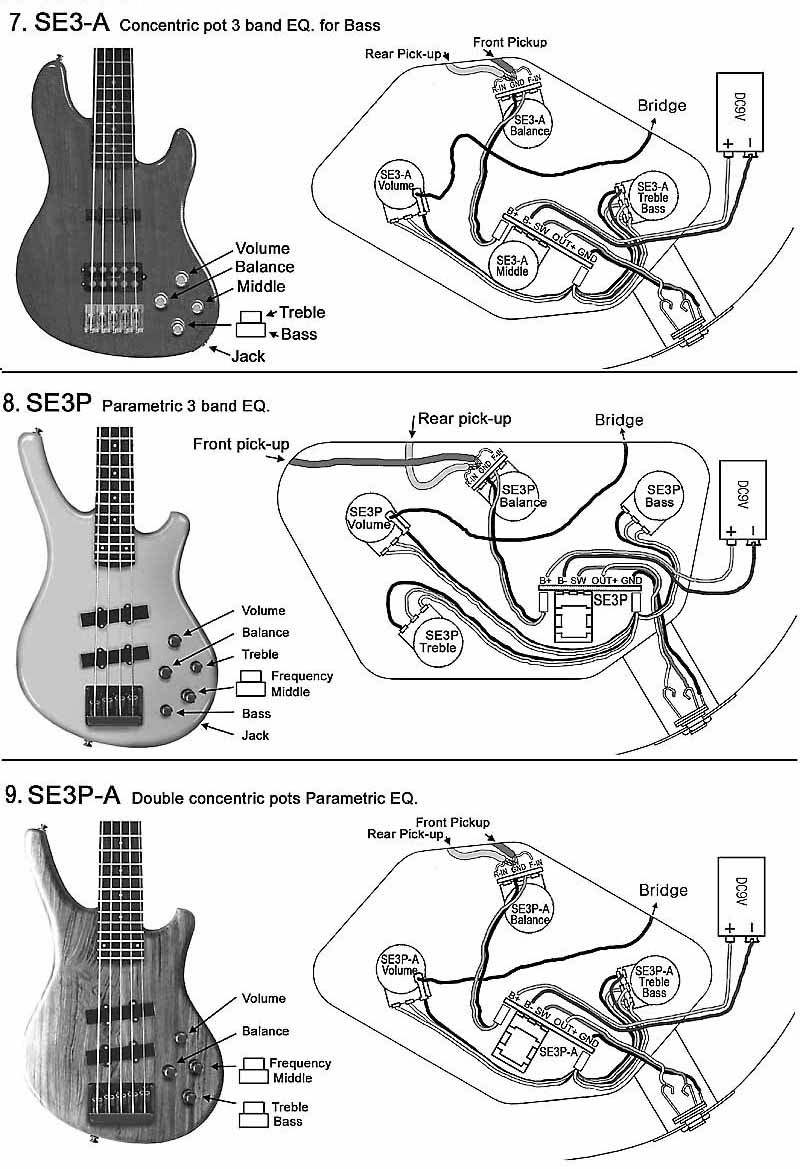 Bass Pickup Wiring Diagram | Manual E-Books - Bass Wiring Diagram