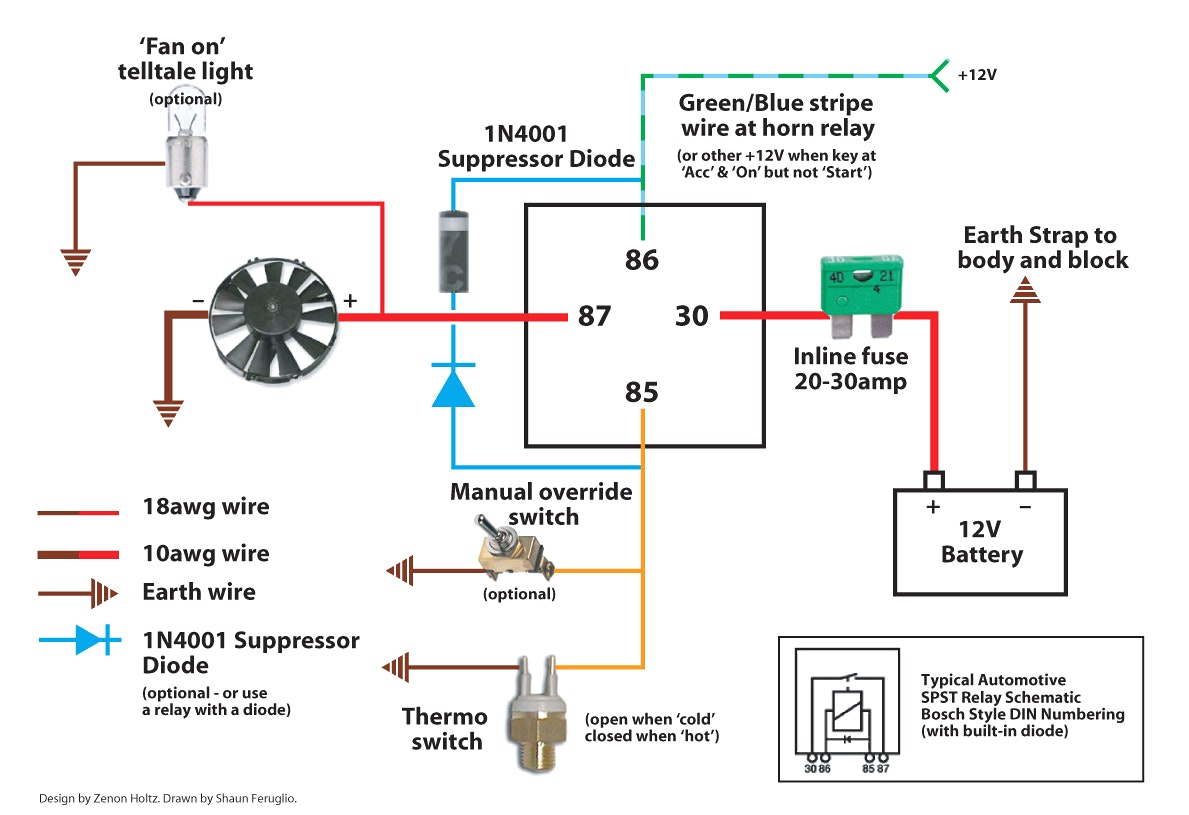 Bosch 12V Relay Wiring Diagram – Volovets - 12V Relay Wiring Diagram 5 Pin