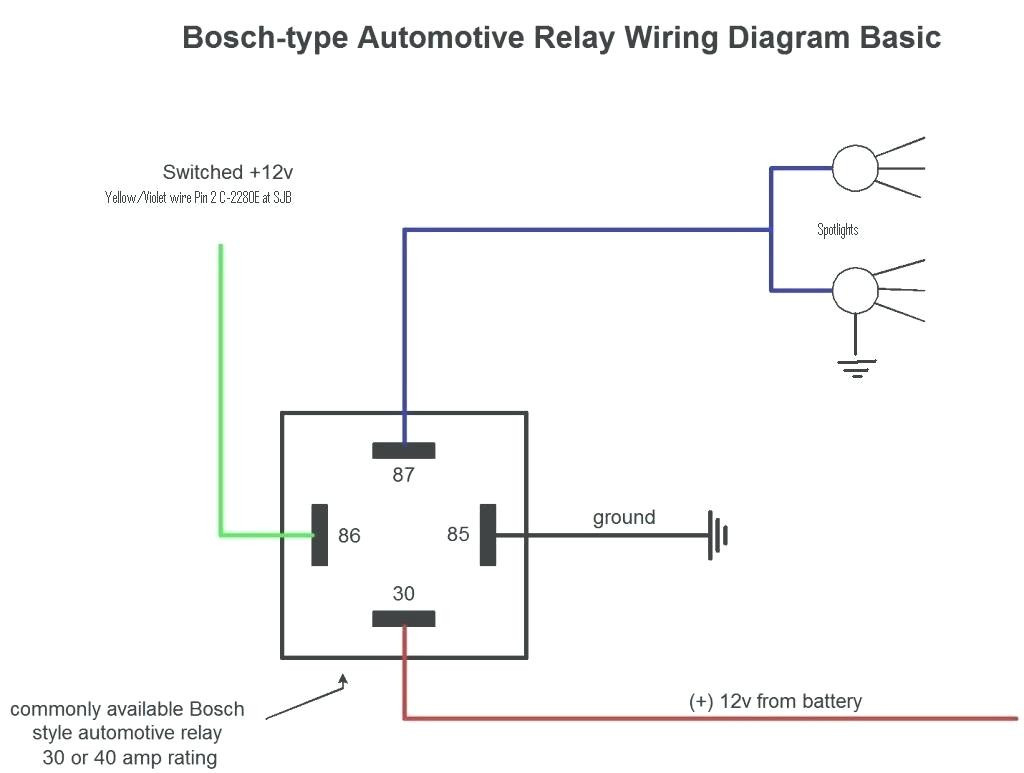 Bosch 30 Amp Relay Wiring Diagram | Wiring Diagram - Bosch 4 Pin Relay