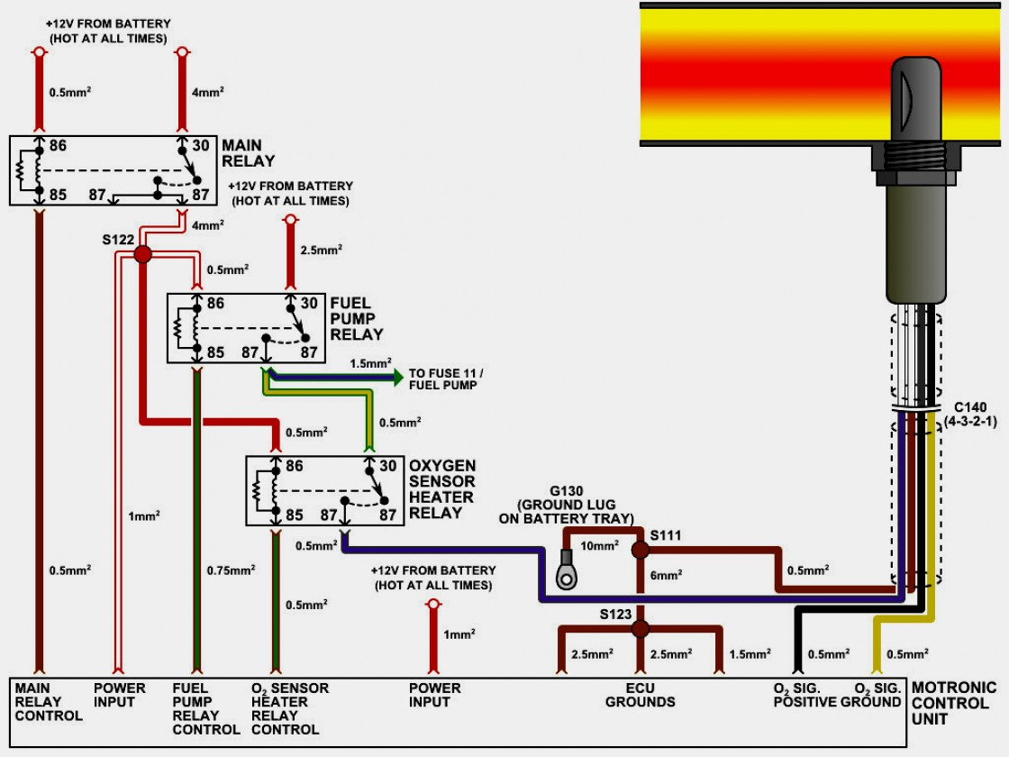 Bosch O2 Sensor Rewire - Trusted Wiring Diagram Online - O2 Sensor Wiring Diagram