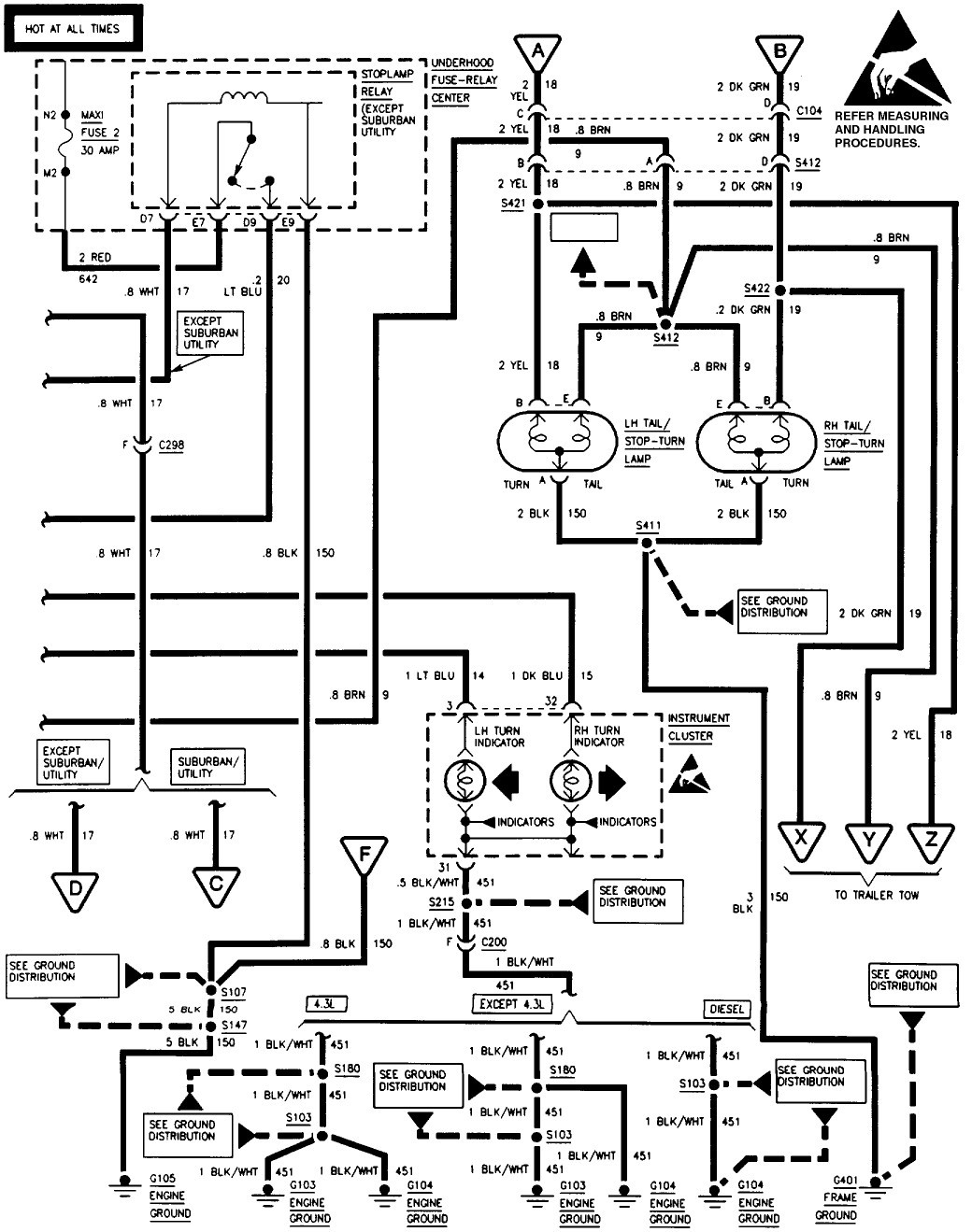 1994 Chevy Truck Brake  vivacious Wiring Diagram | Wiring Diagram