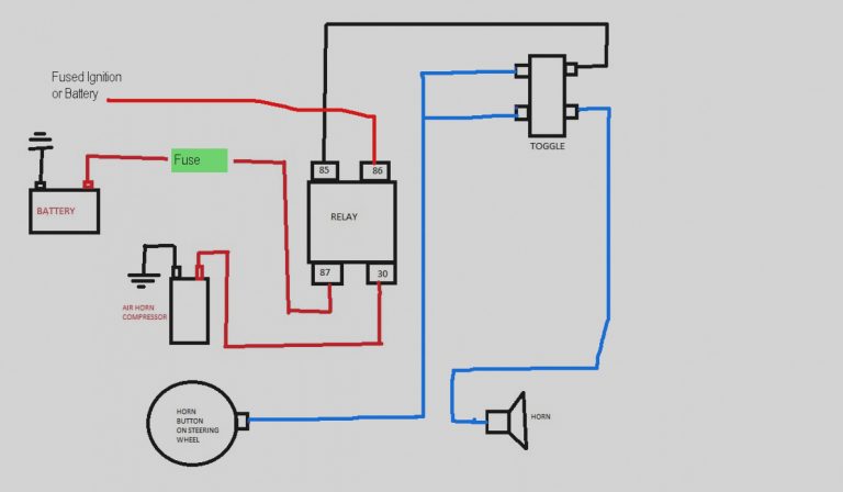 Car Air Horn Wiring Diagram Best Of Relay Inside - Hbphelp - Air Horns ...