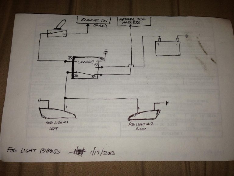 Car Headlight Simple Wiring Diagrams