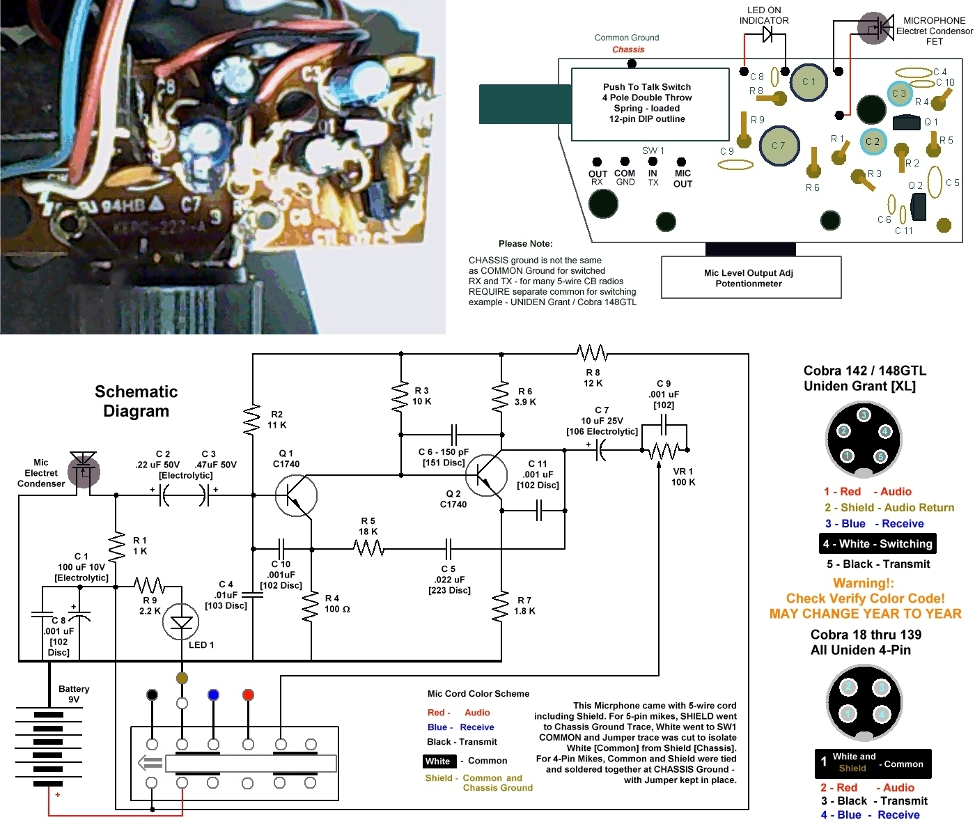 Cb Mic Wiring Diagrams : 22 Wiring Diagram Images - Wiring Diagrams - 4 Pin Cb Mic Wiring Diagram