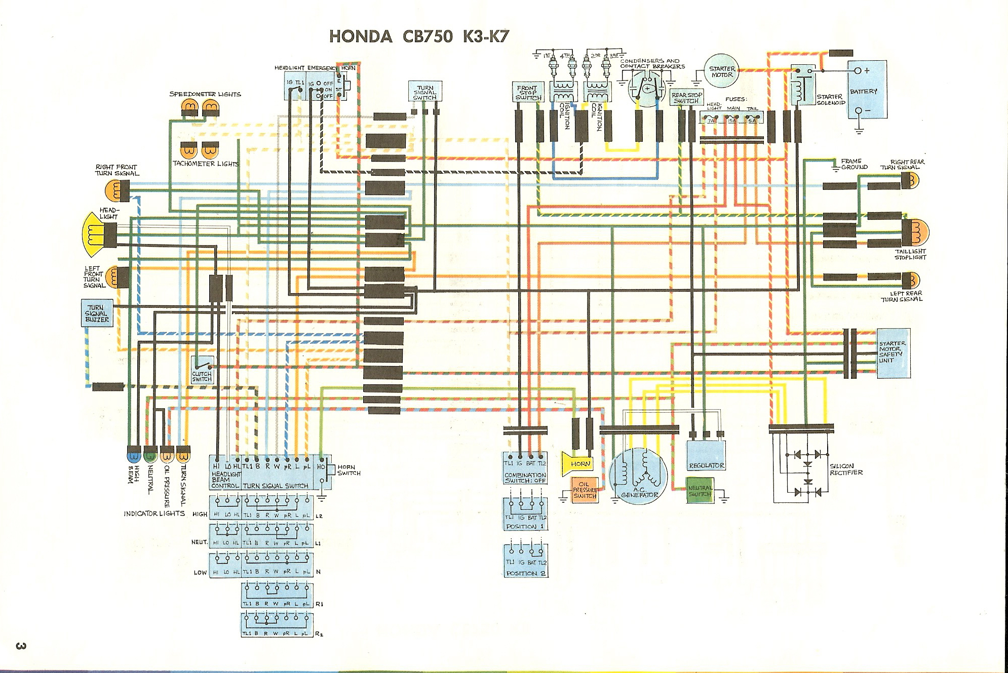 Cb750K - Cb750 Wiring Diagram