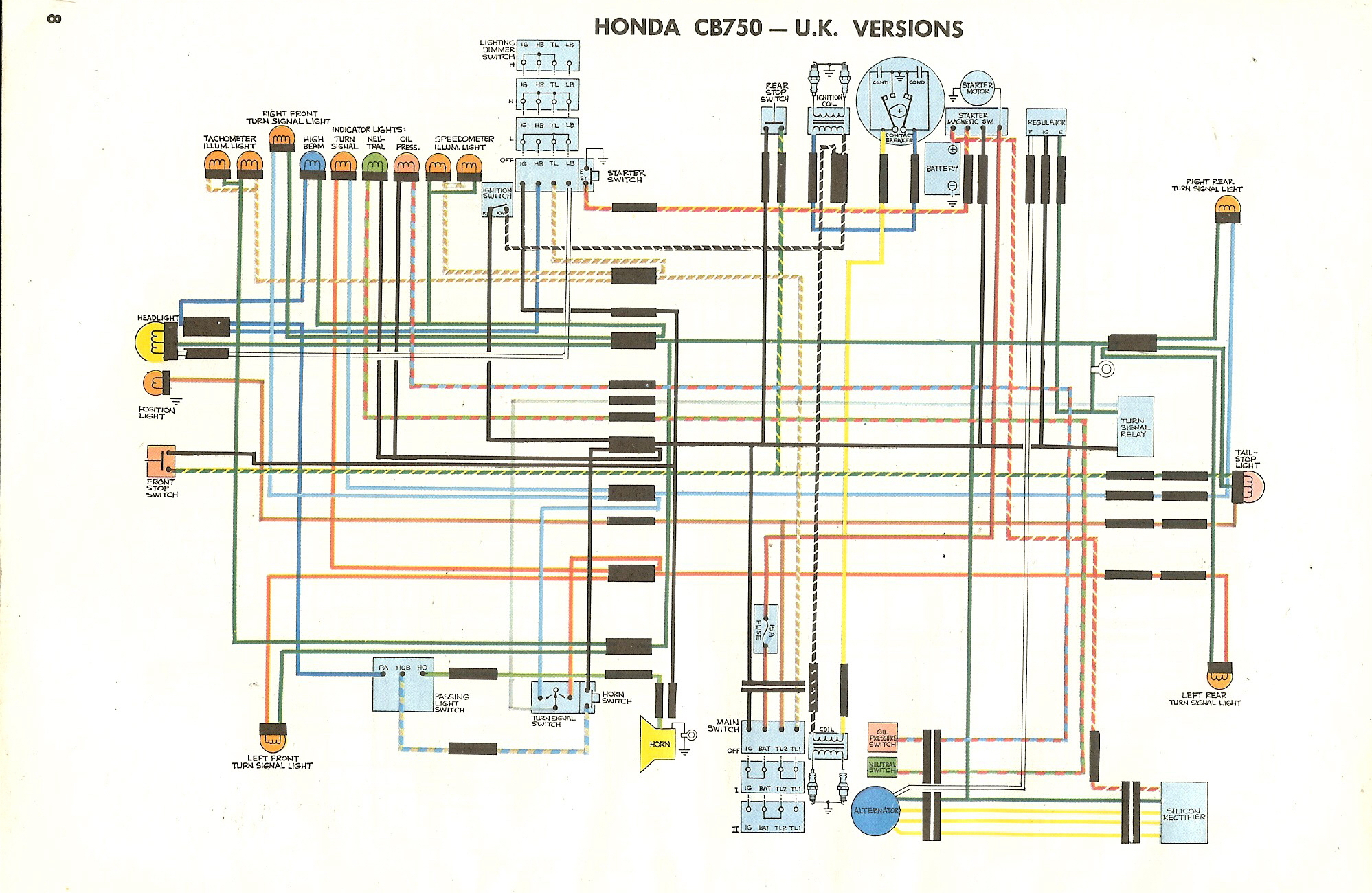 Cb750K - Cb750 Wiring Diagram