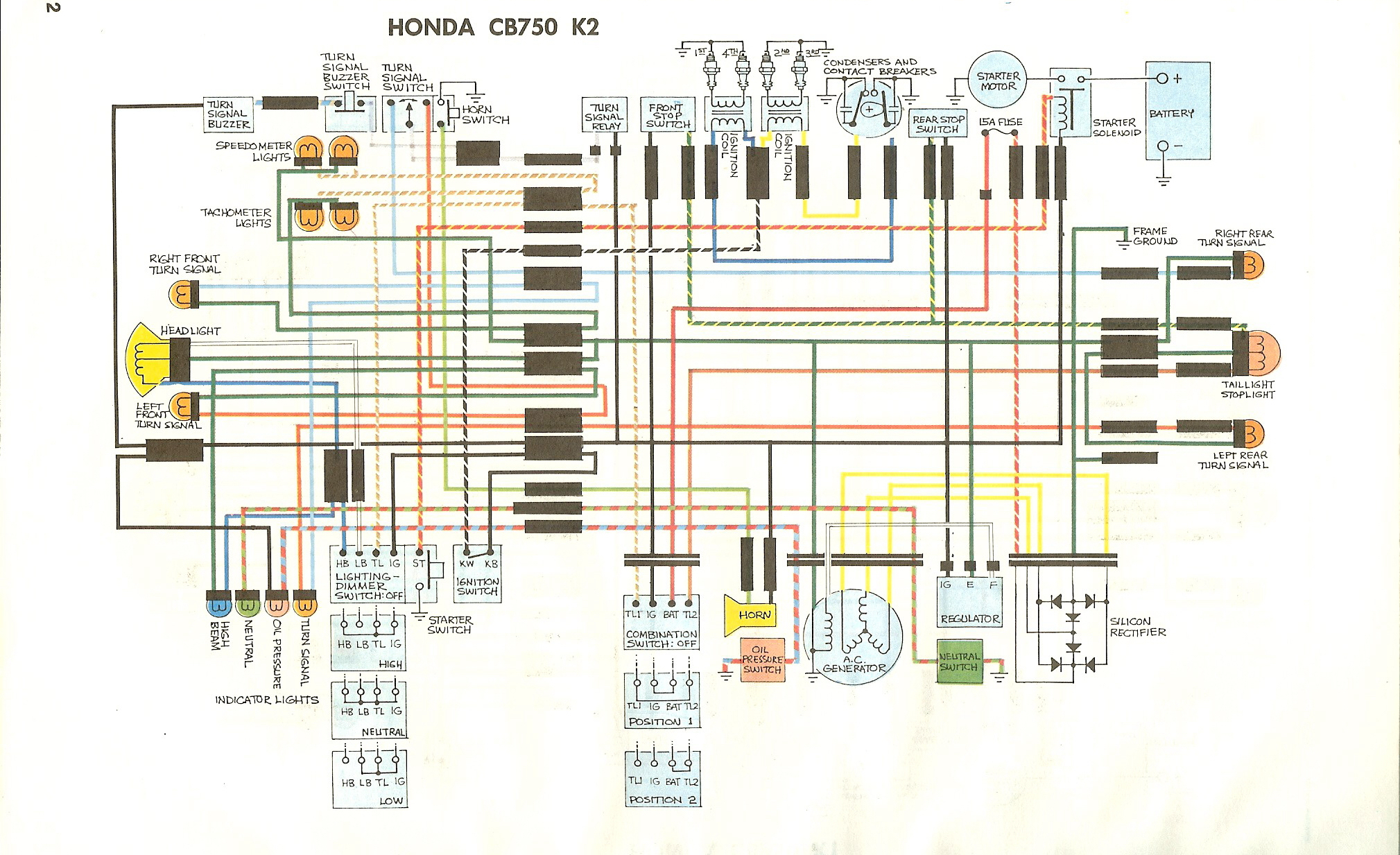 Cb750K - Cb750 Wiring Diagram