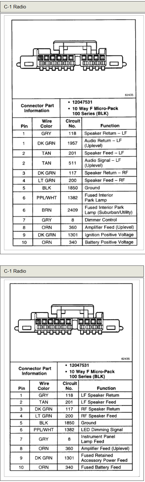 2004 Chevy Tahoe Radio Wiring Diagram Cadician's Blog