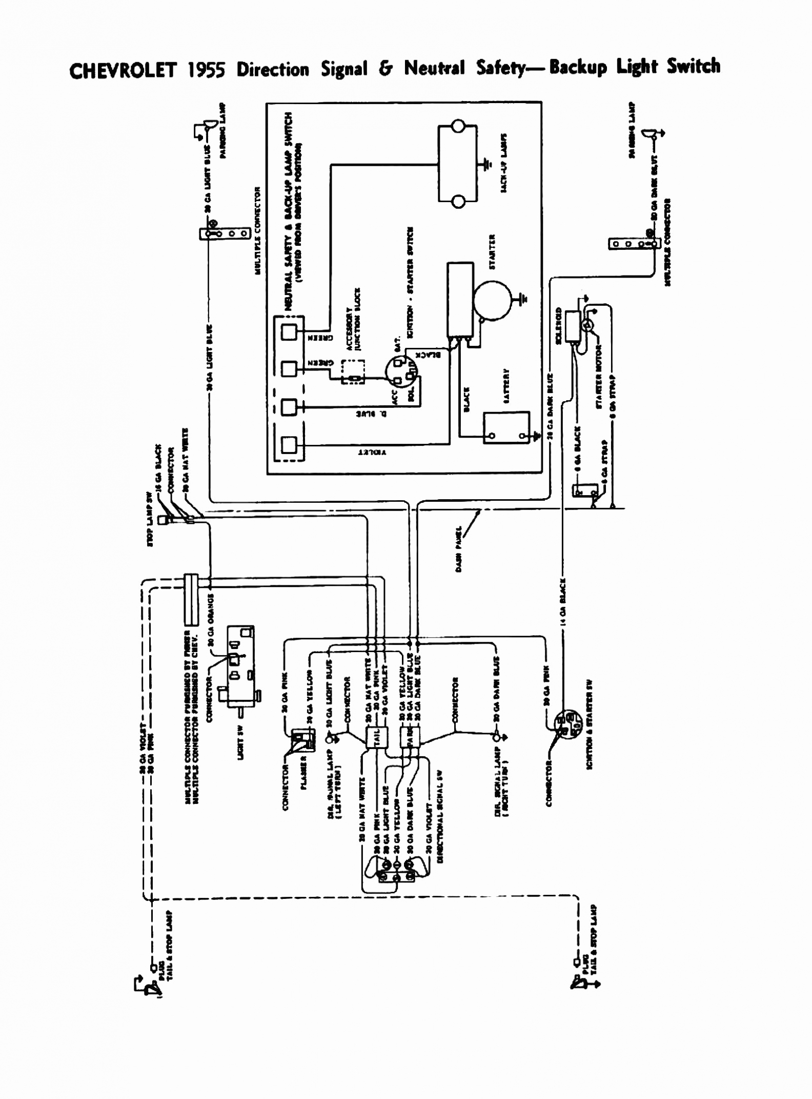 Chevy Turn Signal Wiring Schematic | Wiring Diagram - Universal Turn Signal Switch Wiring Diagram