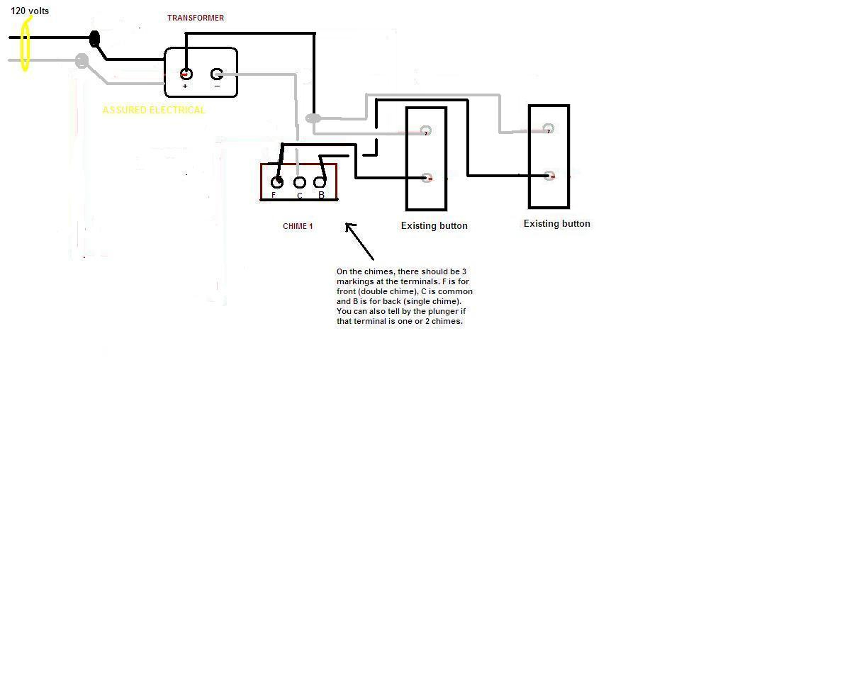 Chime Doorbell Wiring &amp;amp; The Main Component Parts Inside A Typical - Doorbell Wiring Diagram Tutorial