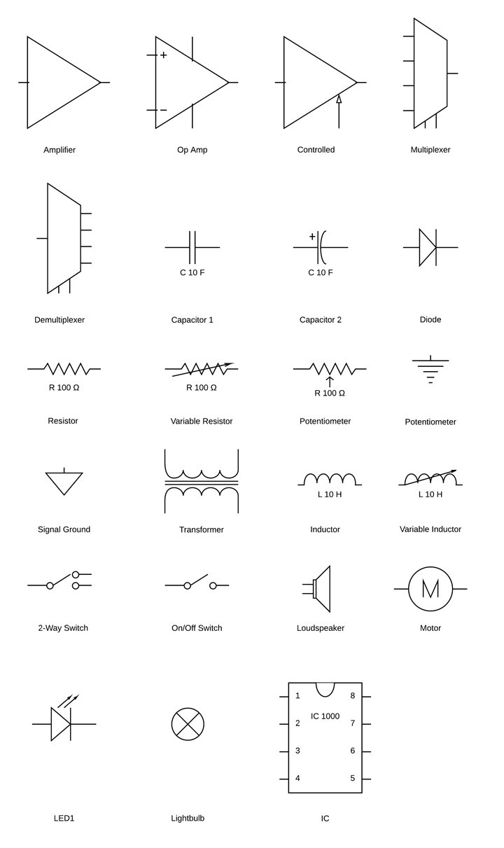 Circuit Diagram Symbols | Lucidchart - Wiring Diagram Symbols
