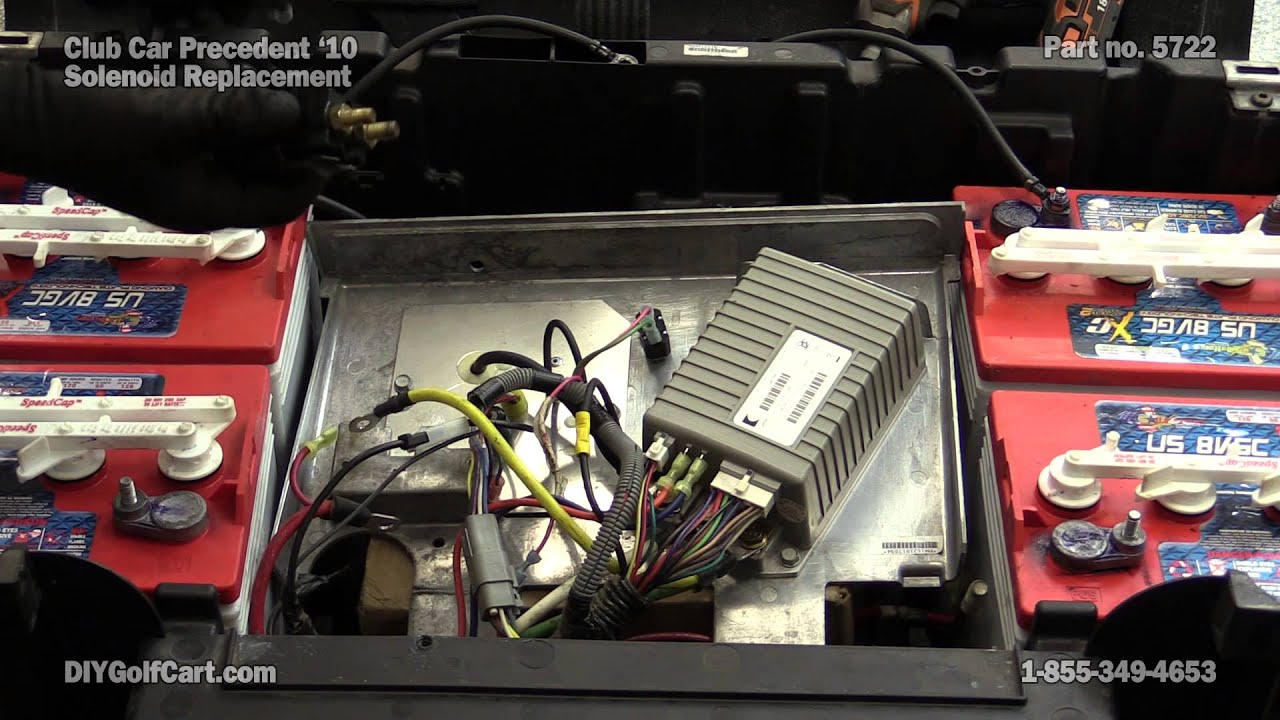 Club Car Precedent 48 Volt Solenoid | How To Replace On Golf Cart - 48 Volt Battery Wiring Diagram