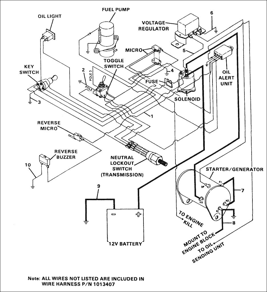 Club Car Starter Generator Wiring Diagram - Wiring Block Diagram - Club Car Precedent Wiring Diagram