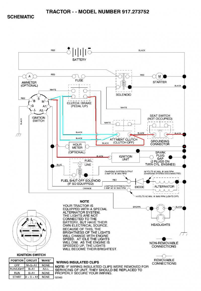 Craftsman Riding Mower Wiring Schematic