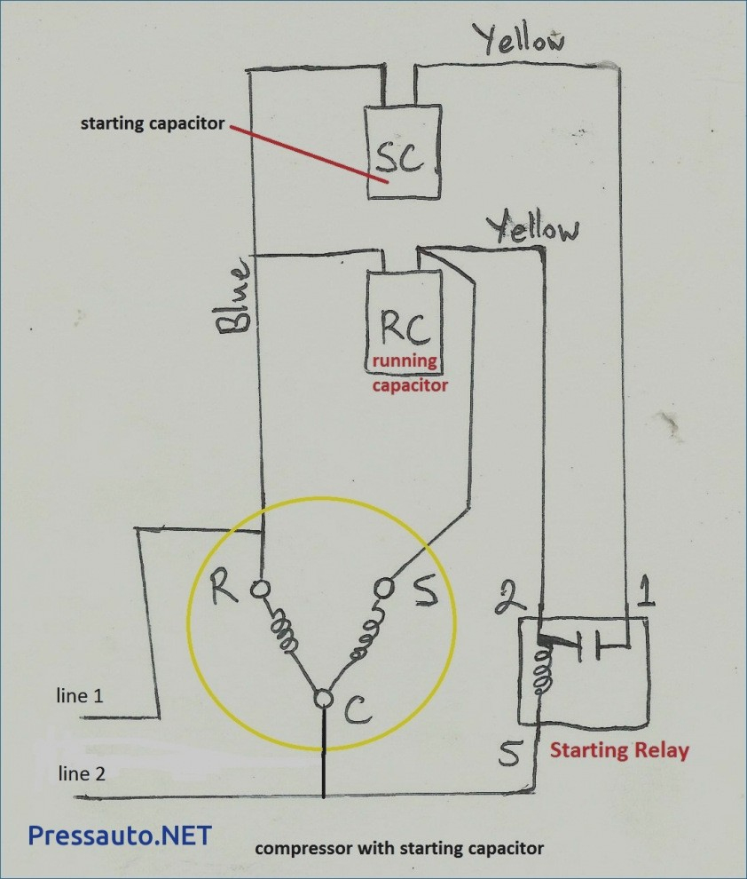 Compressor Potential Relay Wiring Diagram | Wiring Library - Potential Relay Wiring Diagram