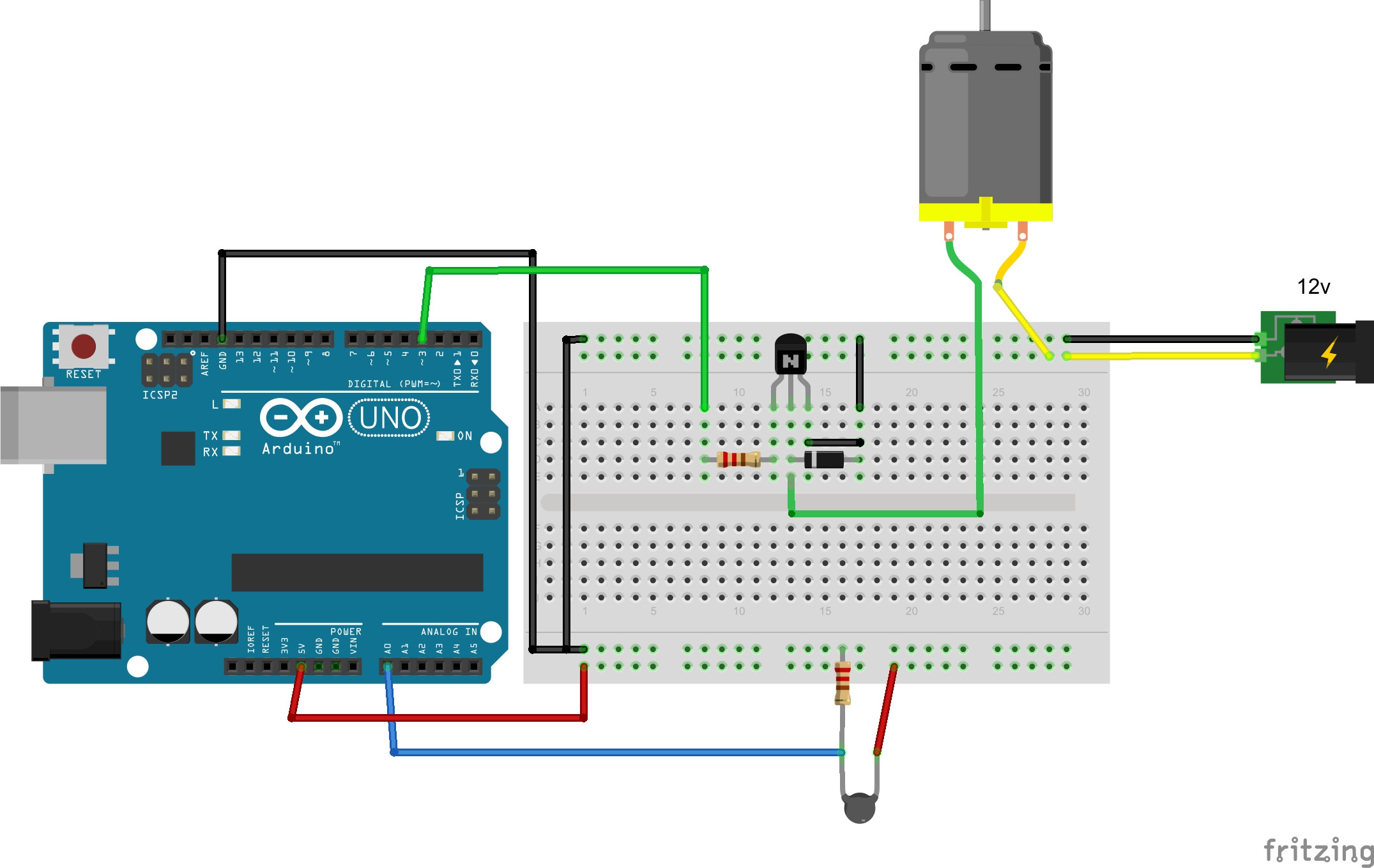 Controlling Speed Of Dc Motors Using Arduinohardware Fun Circuit - Start Stop Switch Wiring Diagram