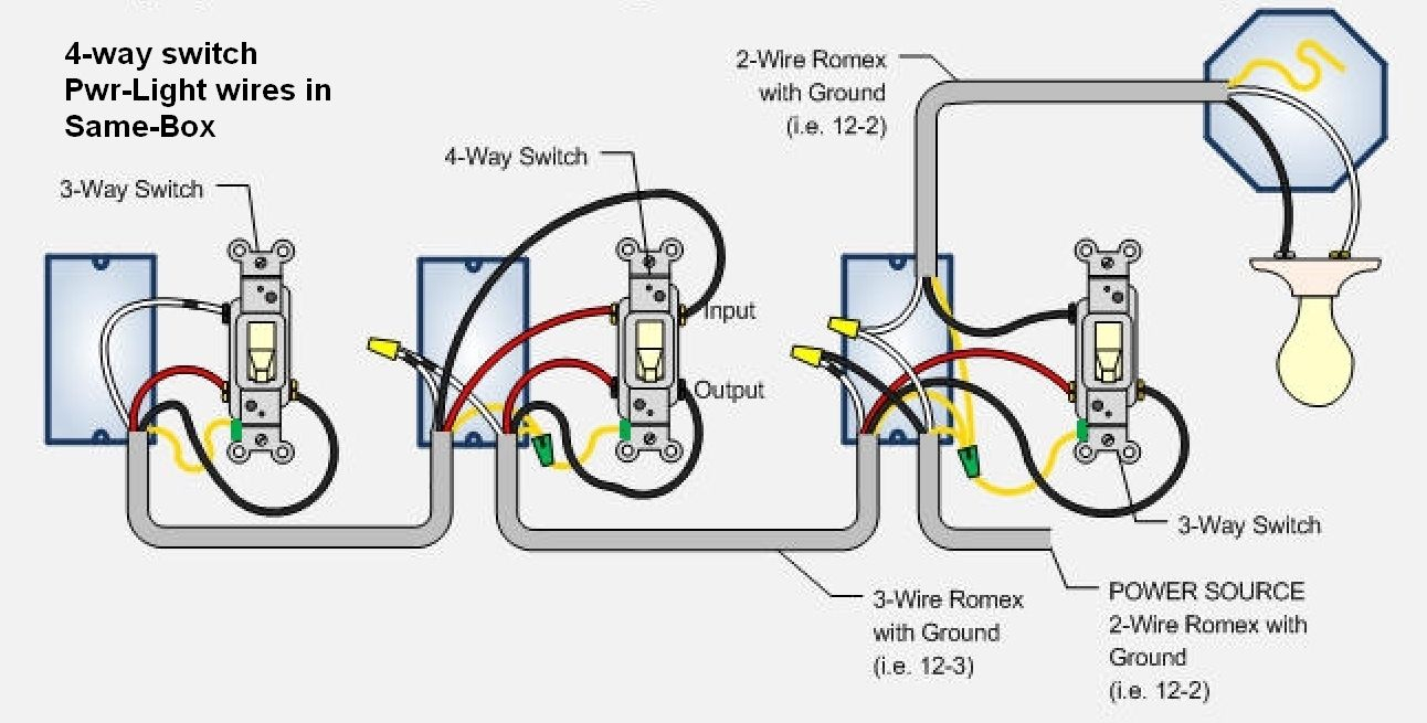Cooper 4 Way Switch Wiring Diagram For | Switches | Pinterest - 4 Way Switch Wiring Diagram