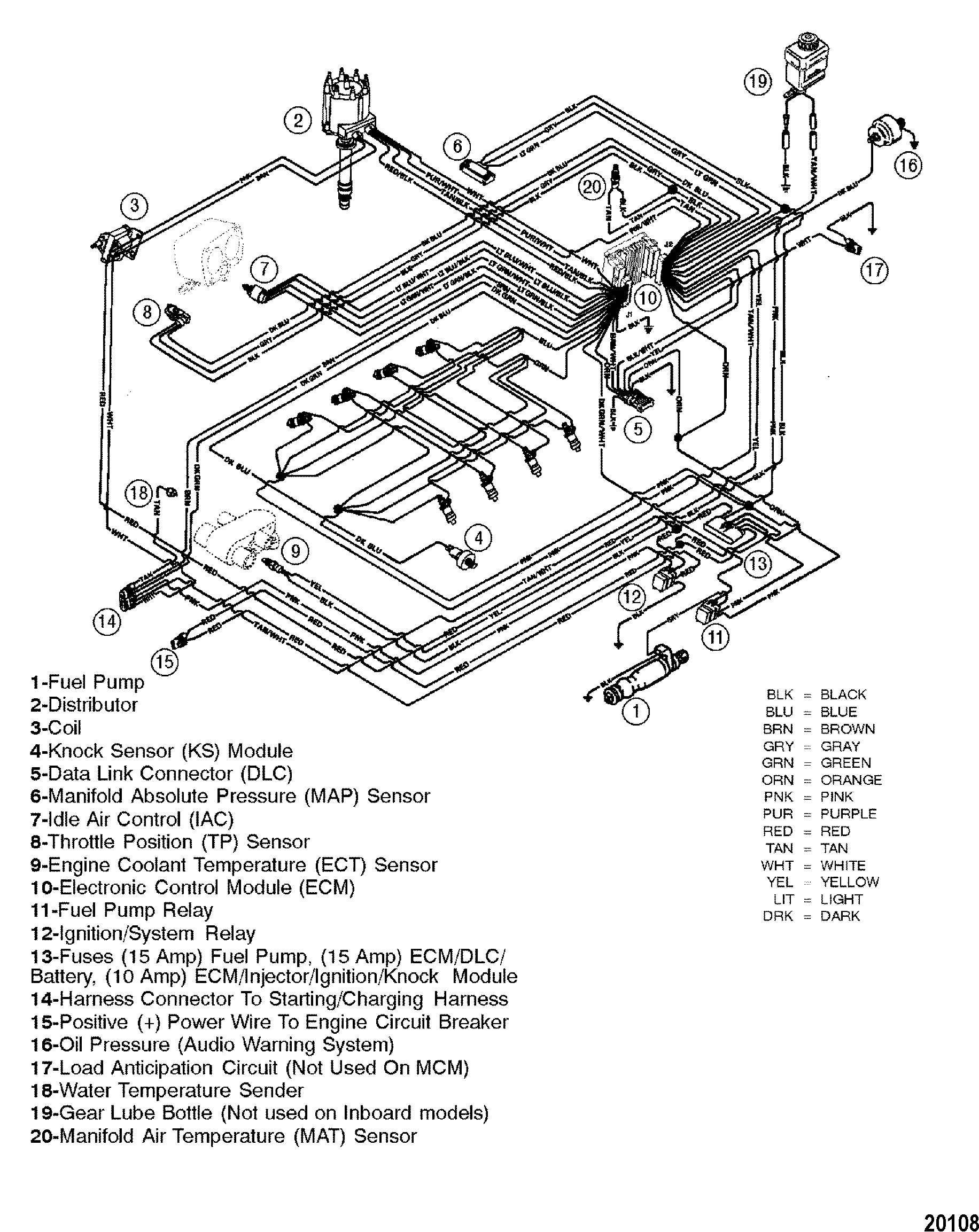 Cp Performance - Wiring Harness (Efi) - Mercruiser Wiring Diagram