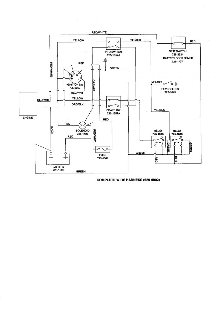 Craftsman Riding Mower Schematic