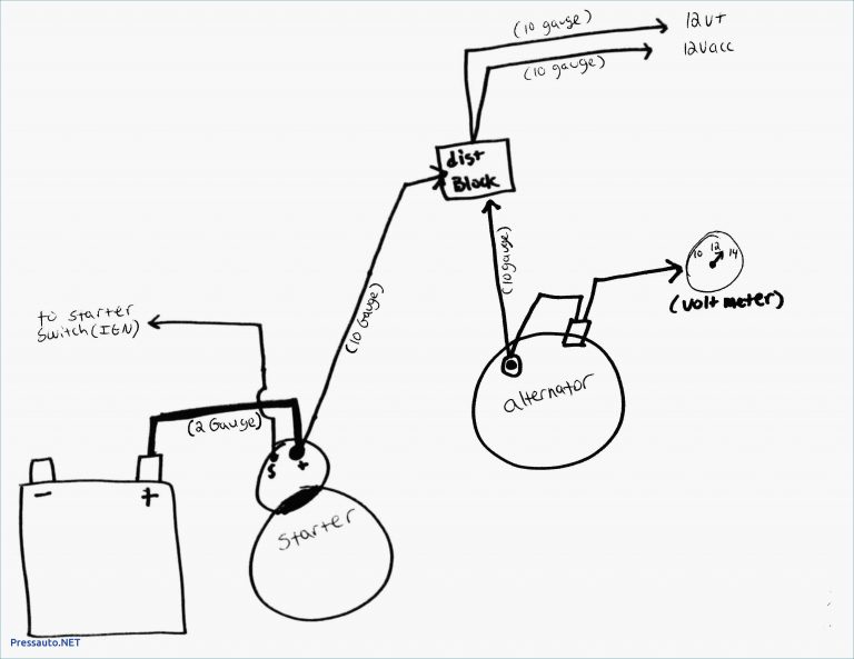 Delco Diagram Wiring Alternator 1103174