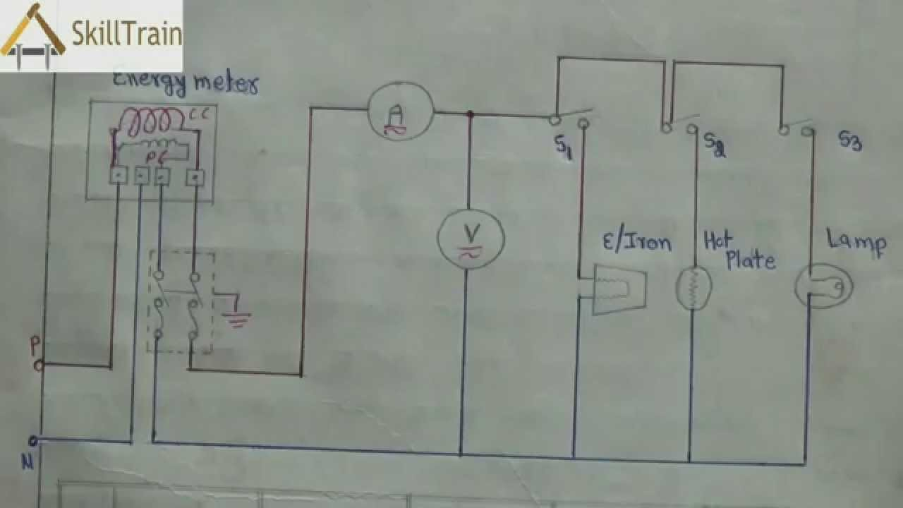 Diagammatic Representation Of Simple House Wiring (Hindi - Simple House Wiring Diagram Examples