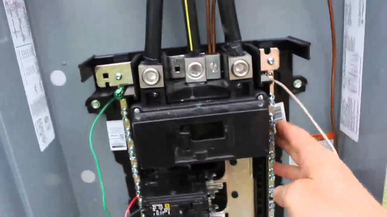 Diy Electrical Service Installation With 200 Amp Main Breaker - Youtube