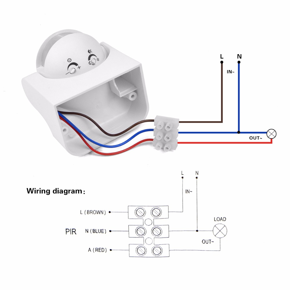 outdoor motion sensor light wiring diagram