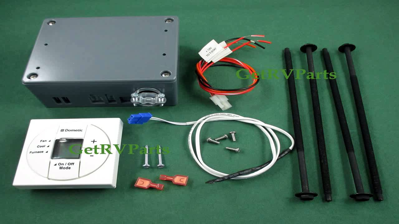 Dometic 3313192.000 White Single Zone Lcd Thermostat Heatcoolfan - Dometic Capacitive Touch Thermostat Wiring Diagram