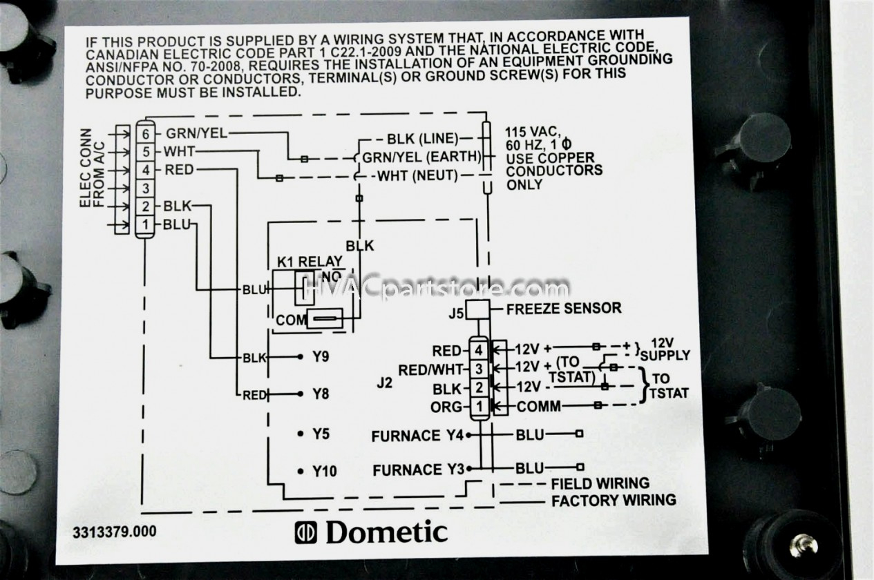 Dometic Thermostat Wiring Diagram 7 Wire - Trusted Wiring Diagram