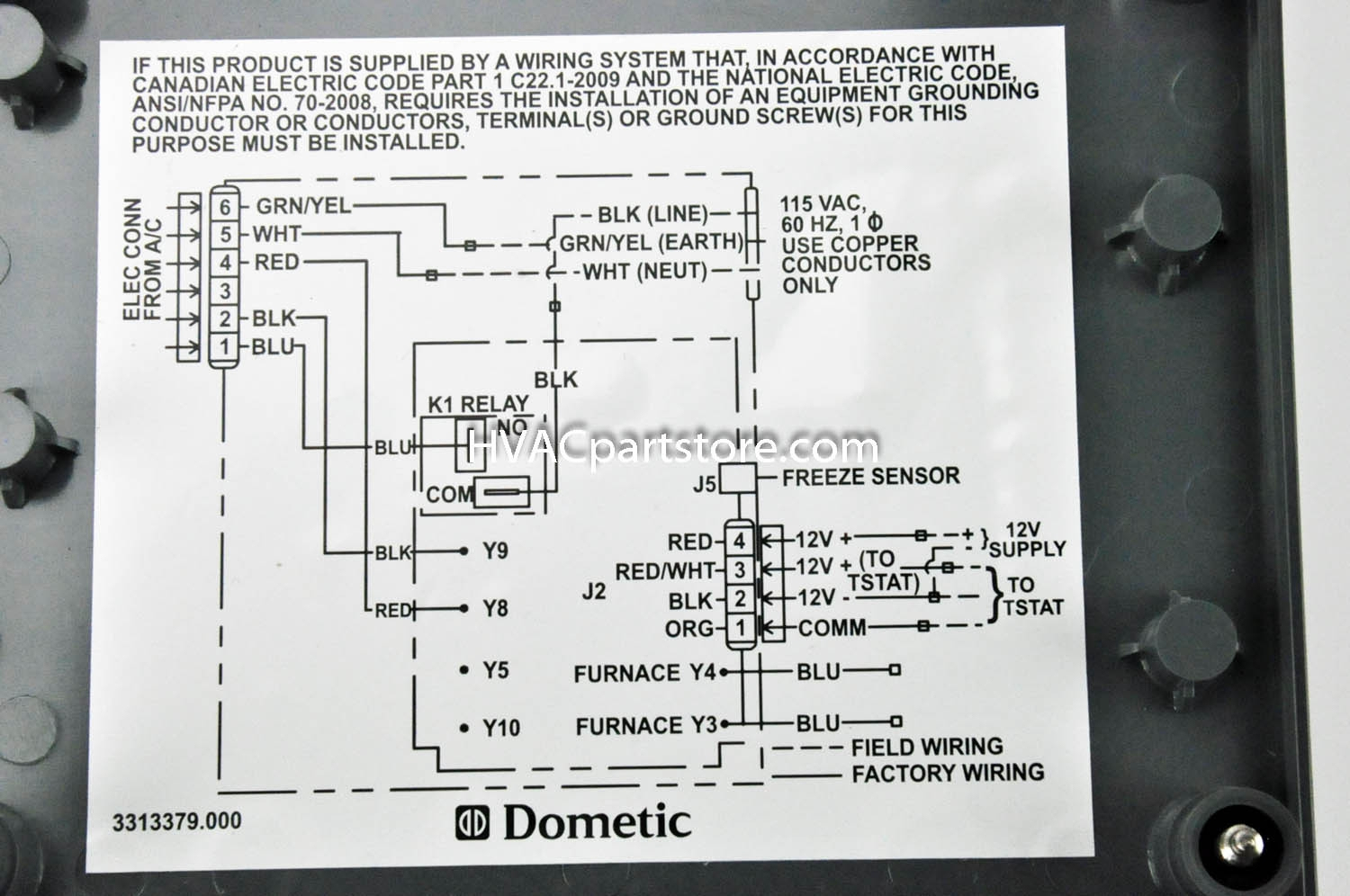 Dometic Rv Thermostat Wiring Diagram - Cadician's Blog