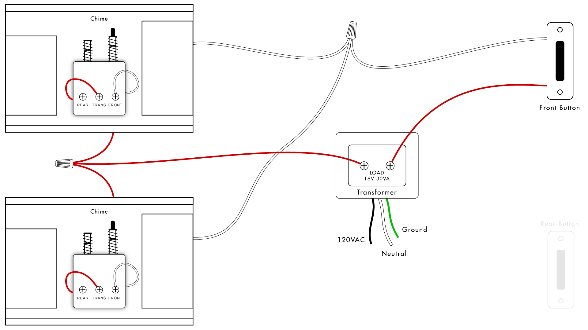 Doorbell Wiring Diagrams | Diy House Help - Door Bell Wiring Diagram