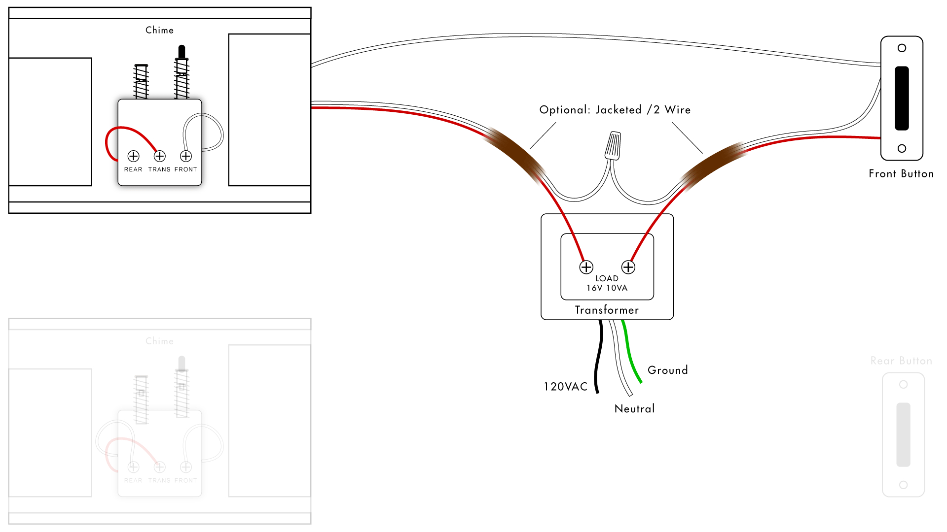 Doorbell Wiring Diagrams | Diy House Help - Doorbell Transformer Wiring Diagram