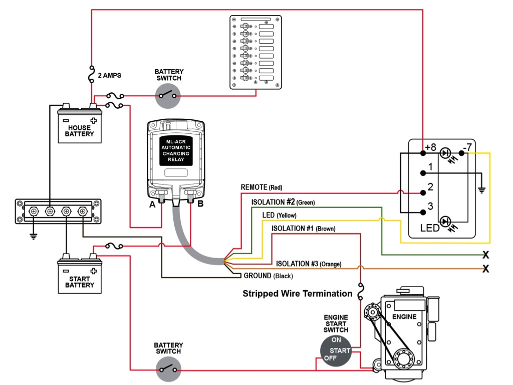 Dual Battery Wiring And Isolation Using 7622 - Toyota Fj Cruiser Forum - Battery Wiring Diagram