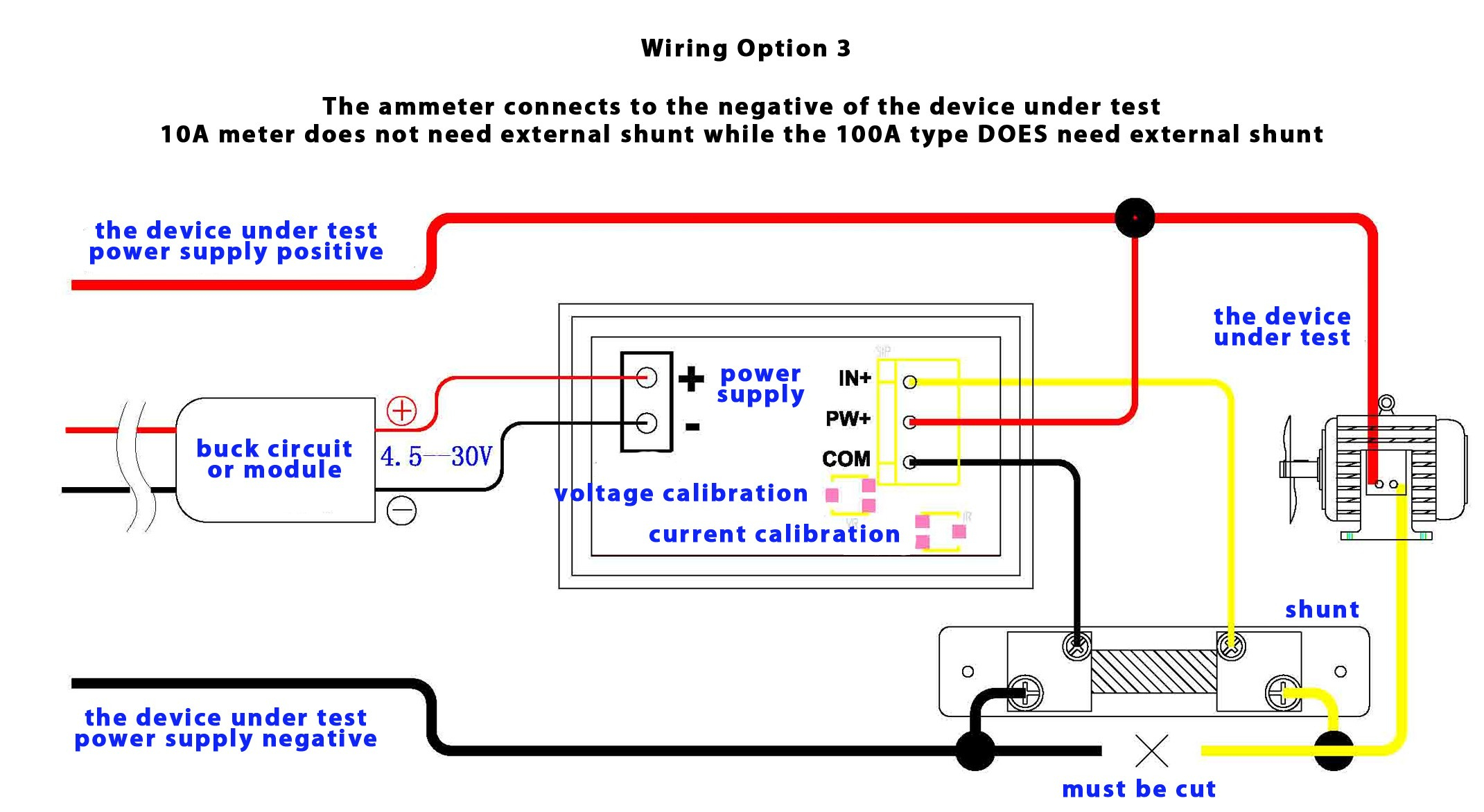 Dual Digital Display Dc Voltmeter &amp; Ammeter 0-100V 0-100A Australia - Digital Volt Amp Meter Wiring Diagram