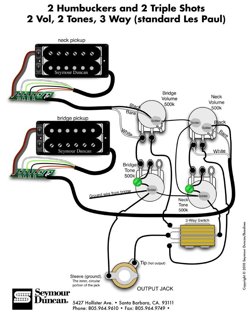 Duncan Wiring Diagram Les Paul | Wiring Library - Les Paul Wiring Diagram