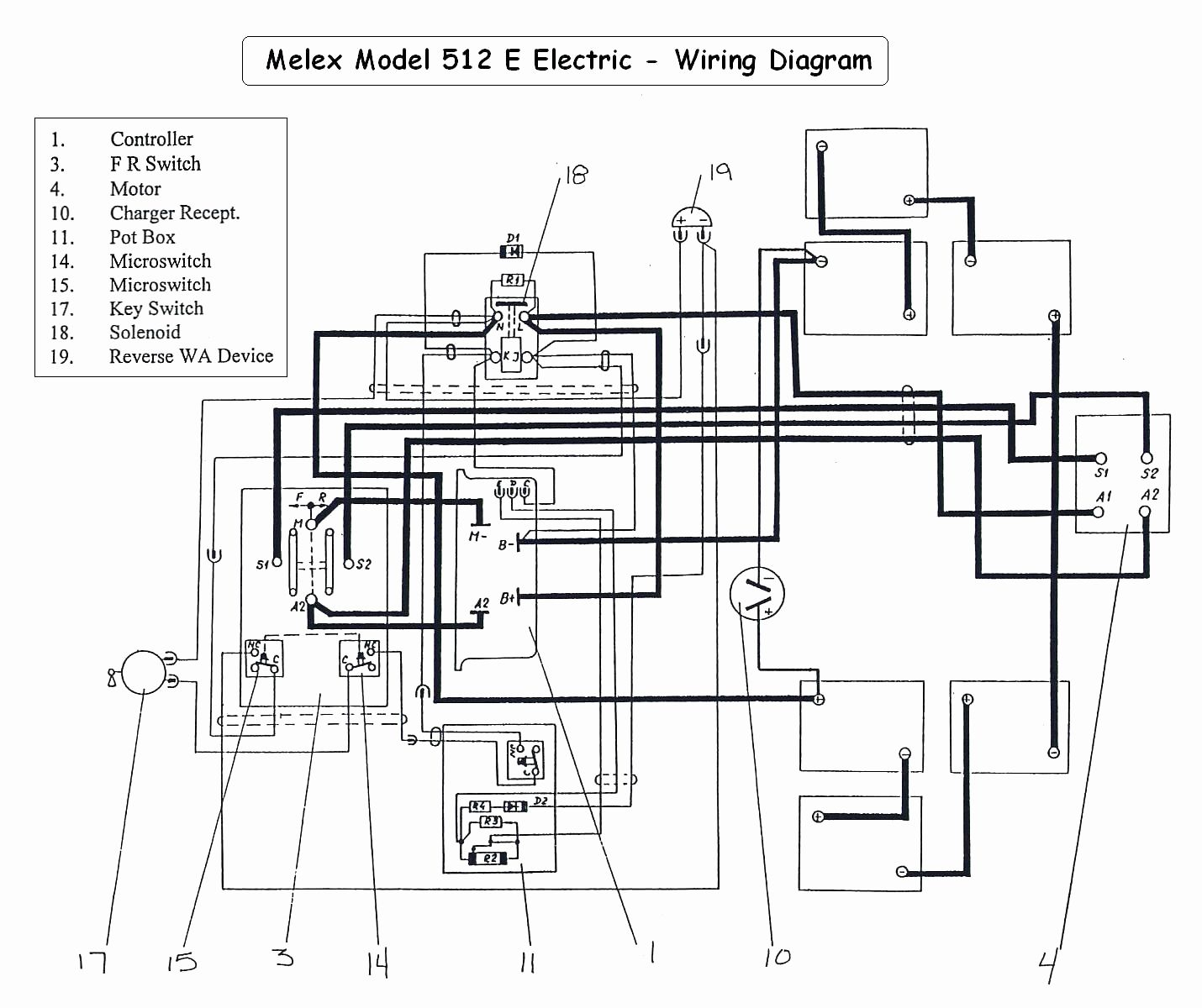 48v club car precedent 48 volt battery wiring diagram