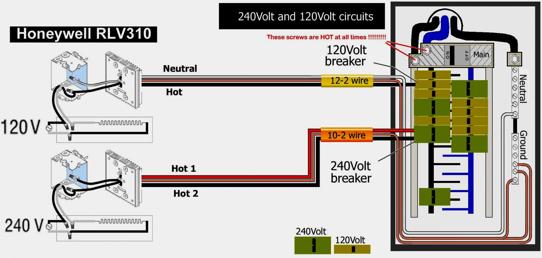 Electric Baseboard Heater Wiring Diagram For 220 | Manual E-Books - Baseboard Heater Wiring Diagram